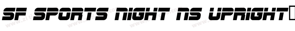 SF Sports Night NS Upright字体转换